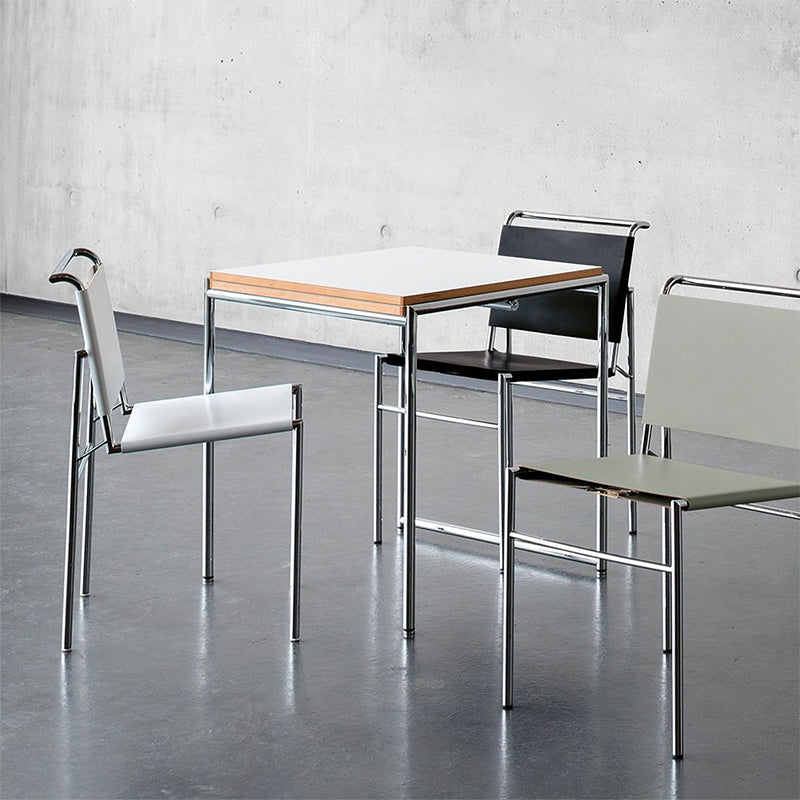 Contemporary Style Side Chair Metal Open Back Dining Room Chair for Indoor
