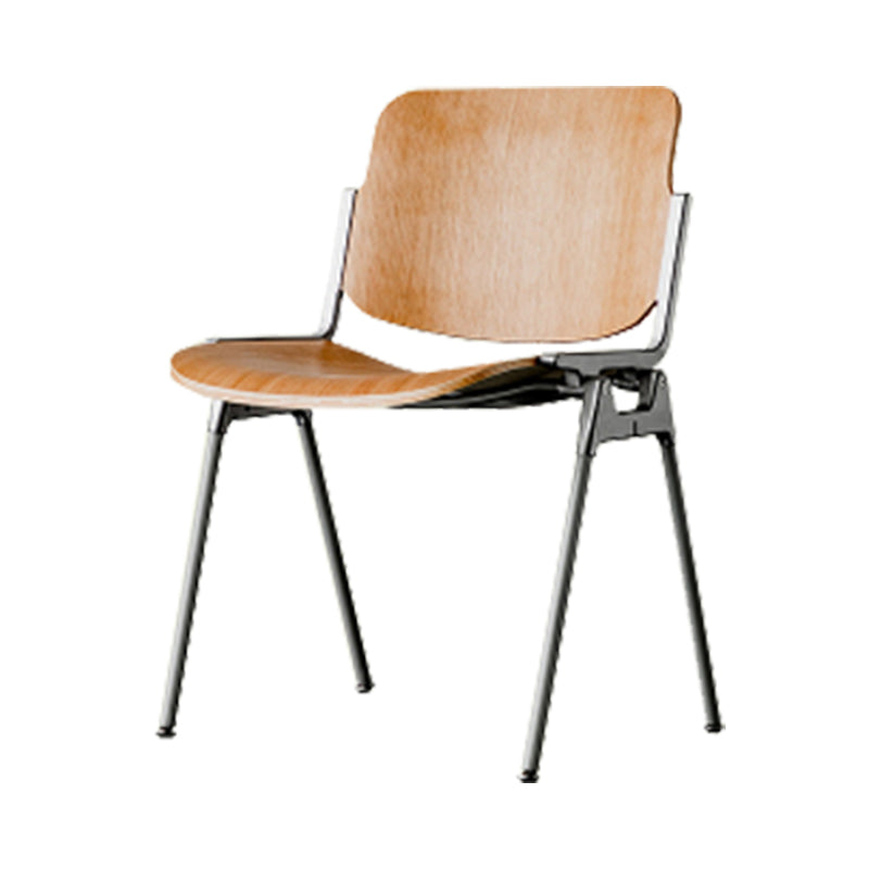Modern Side Chair Metal Open Back Dining Room Chair for Home