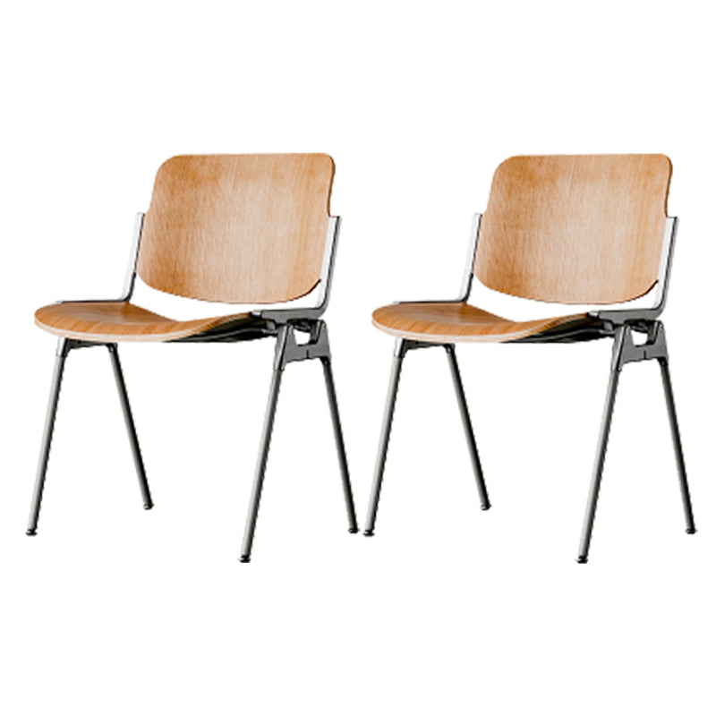Modern Side Chair Metal Open Back Dining Room Chair for Home