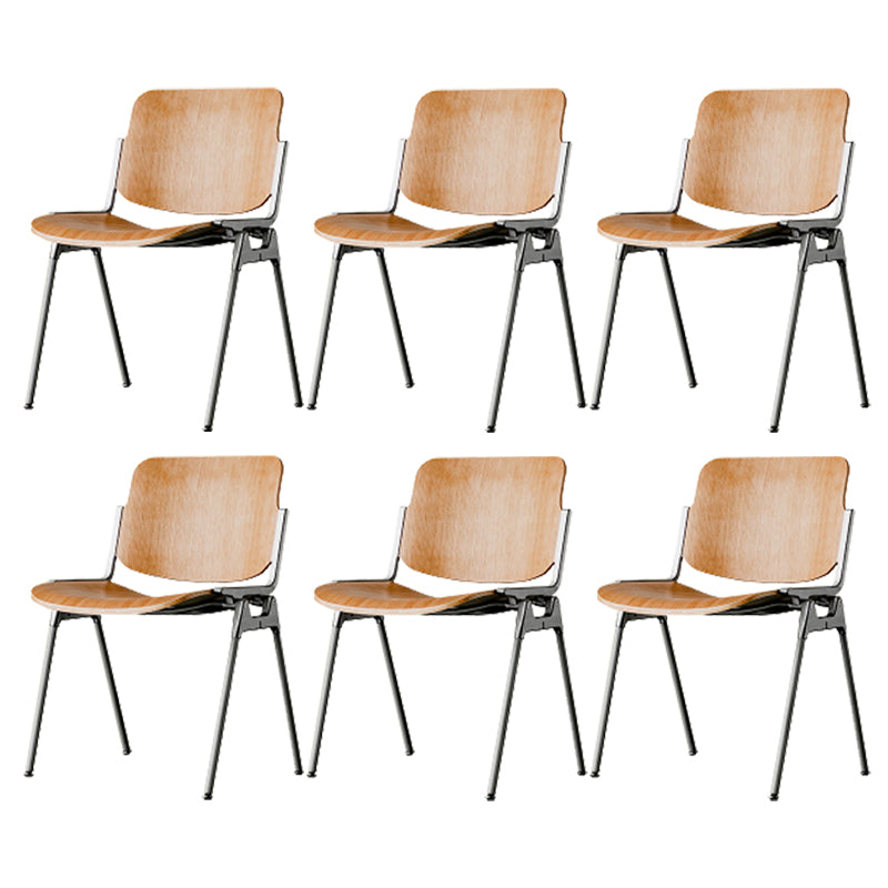 Modern Side Chair Metal Open Back Dining Room Chair for Home