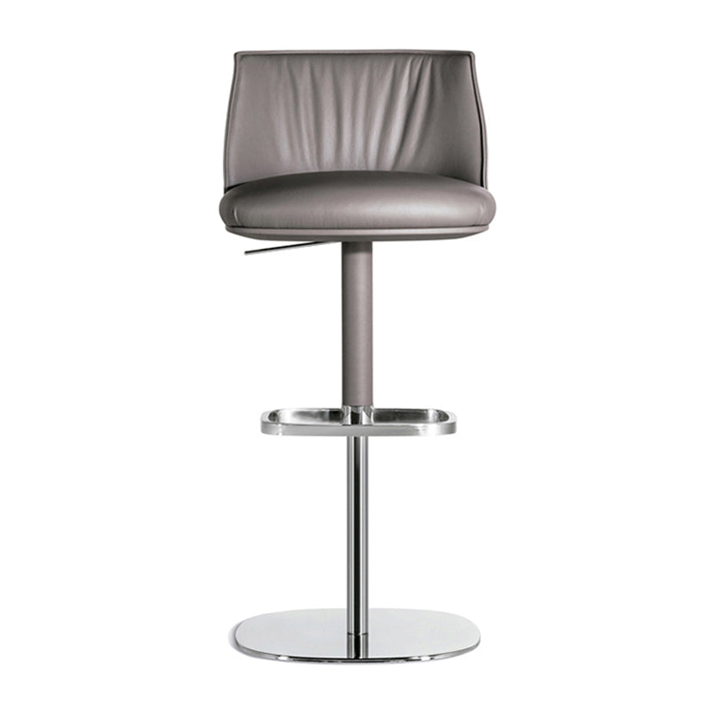 Indoor Upholstered Bar Stool Solid Wood Bar Stool with Footrest