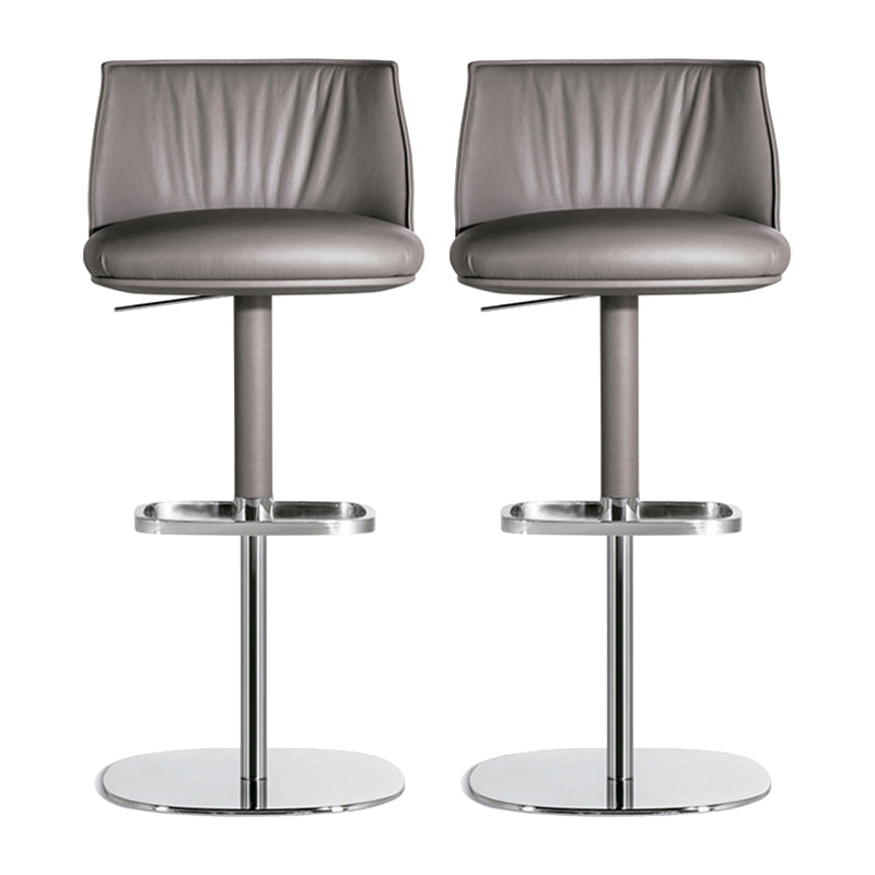 Indoor Upholstered Bar Stool Solid Wood Bar Stool with Footrest