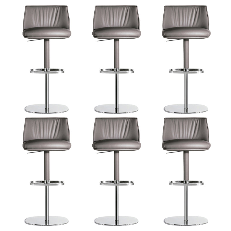 Indoor Upholstered Bar Stool Solid Wood Bar Stool with Footrest