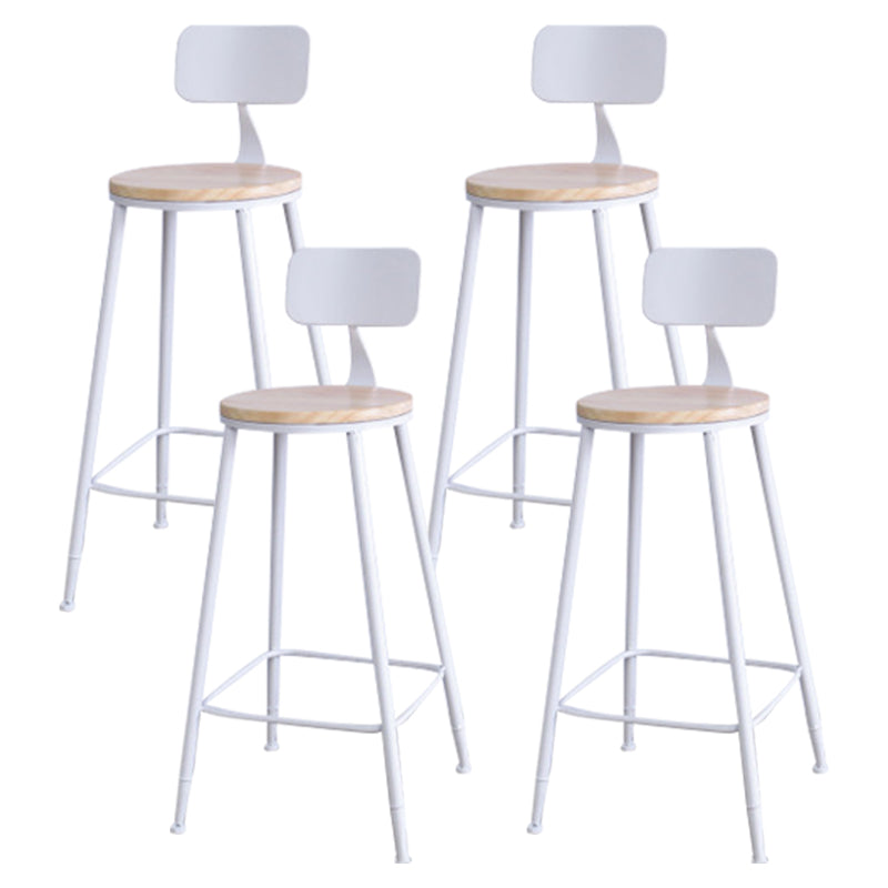 Contemporary Metal Legs Bar Stools Living Room Counter Chair