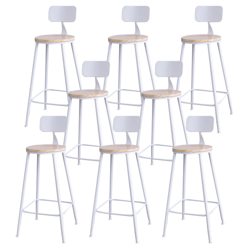 Contemporary Metal Legs Bar Stools Living Room Counter Chair