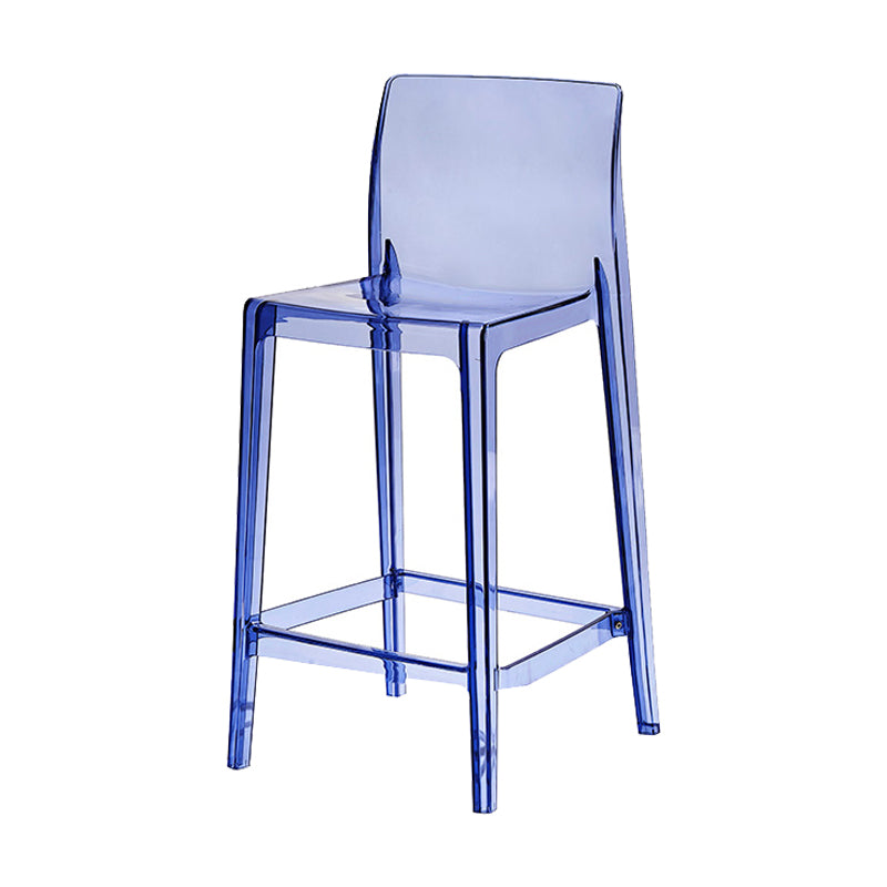 Contemporary Acrylic Counter Chair Low Back Indoor Bar Stools
