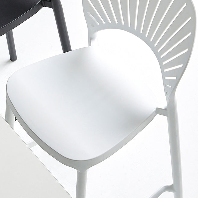 Contemporary Style Plastic Bar Stool Footrest Counter Stool for Restaurant