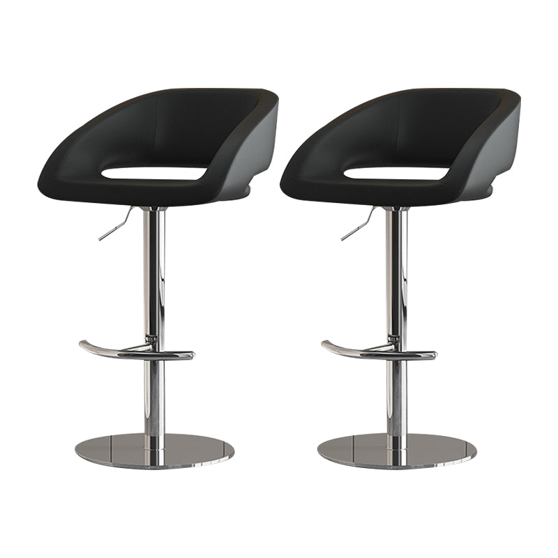 Contemporary Style Metal Bar Stool Footrest Counter Stool for Indoor