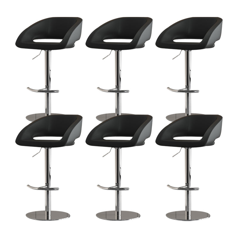 Contemporary Style Metal Bar Stool Footrest Counter Stool for Indoor