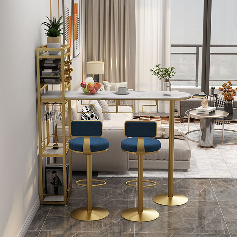 Glam Style Stone Pub Dining Set 1/2/3 Pcs Specialty Pub Set for Indoor