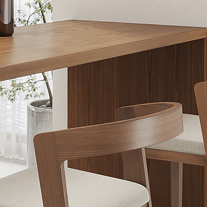 Double Pedestal Counter Height Dining Table Brown Counter Wine Table