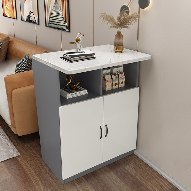 Indoor Contemporary Bar Dining Table Rectangle Bar Table with Cabinet