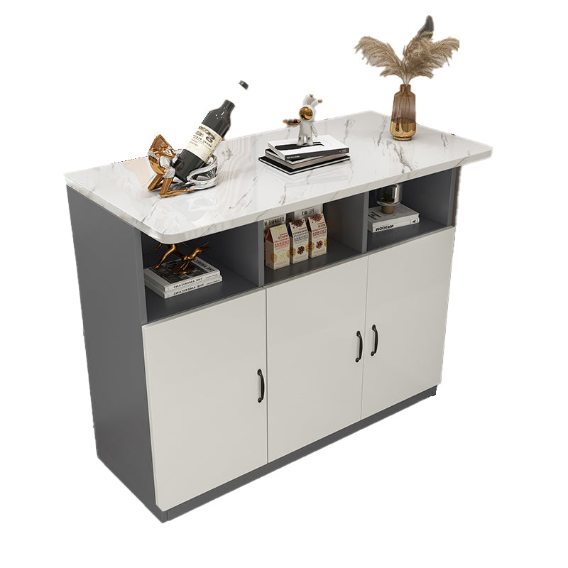 Indoor Contemporary Bar Dining Table Rectangle Bar Table with Cabinet