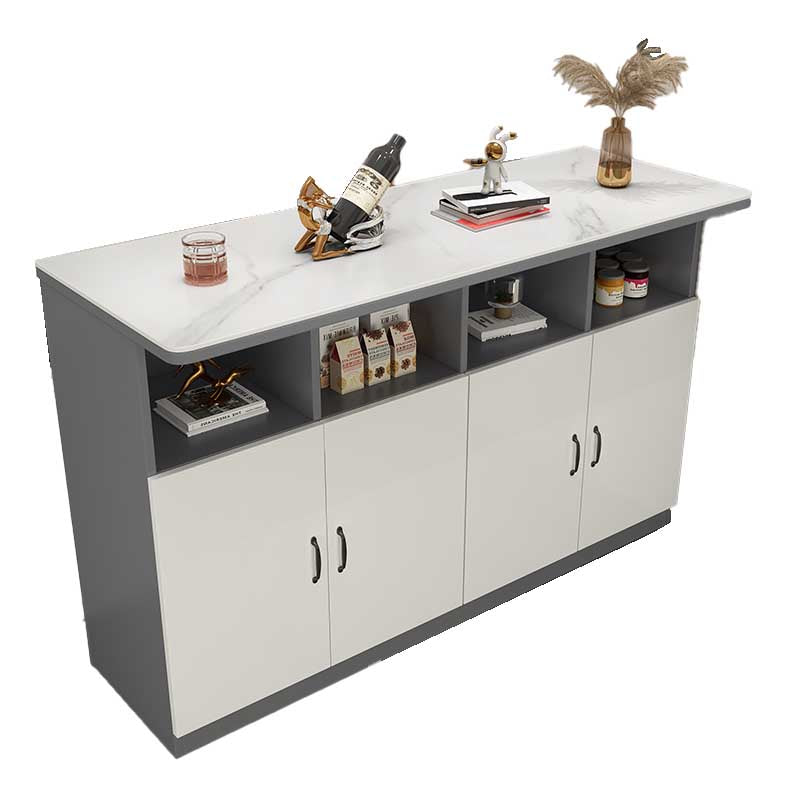 Indoor Contemporary Bar Dining Table Rectangle Bar Table with Cabinet