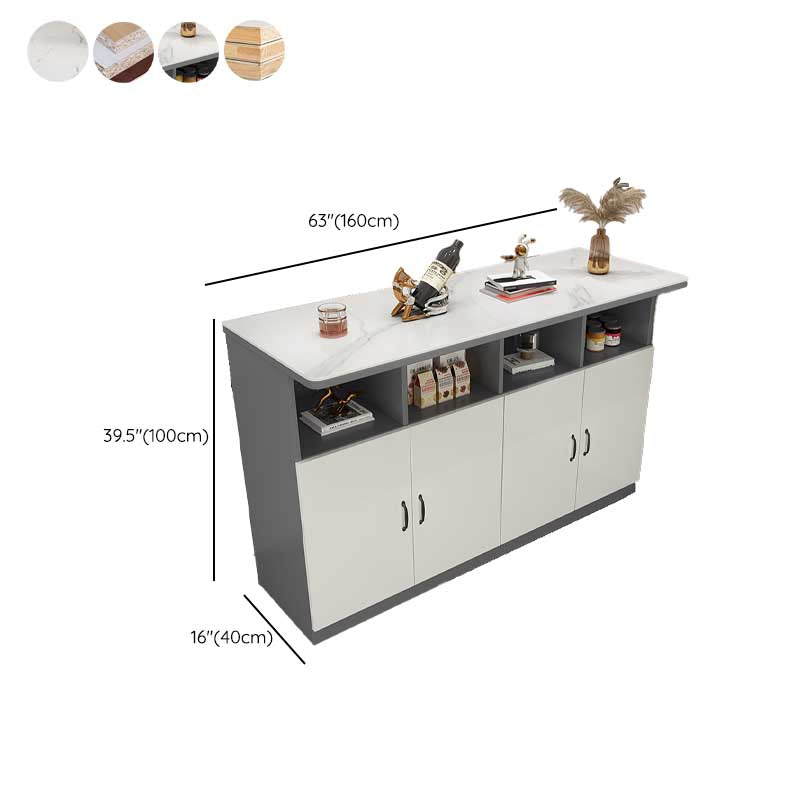 Indoor Contemporary Bar Dining Table Rectangle Bar Table with Cabinet