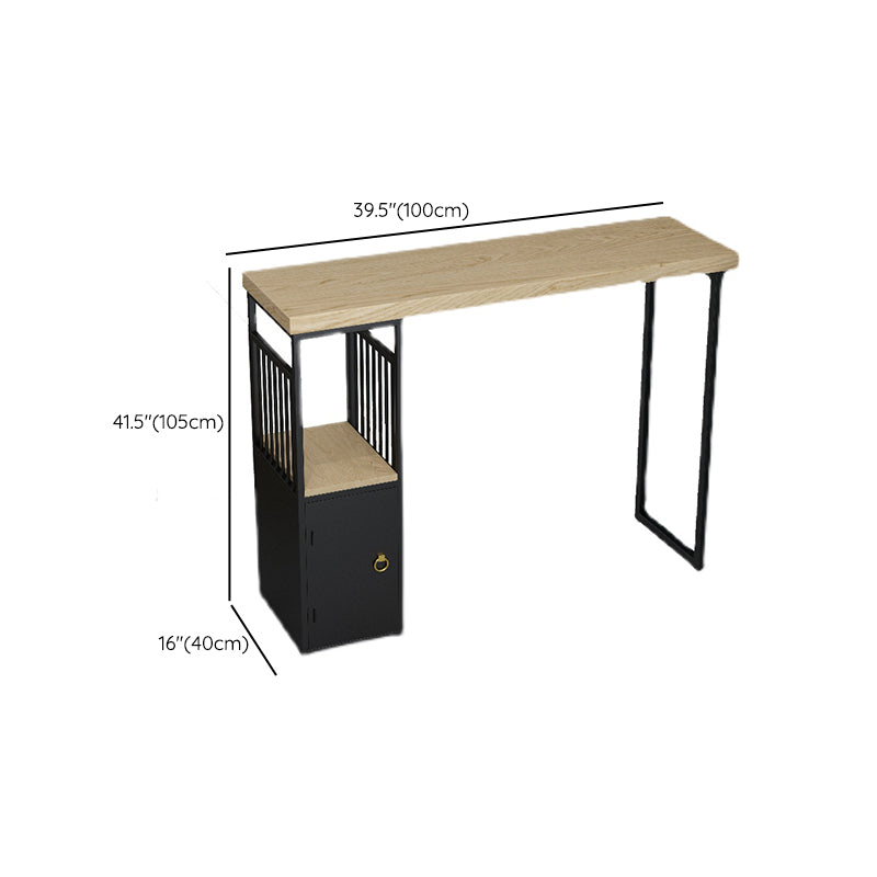 Industrial Bar Height Pub Table Solid Wood Counter Height Dining Table