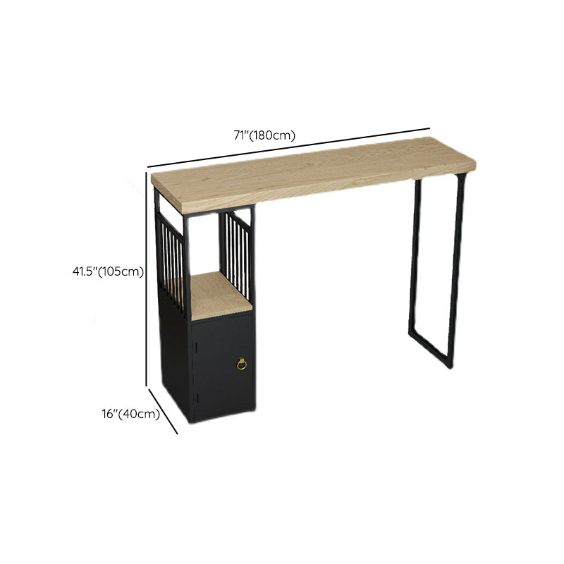 Industrial Bar Height Pub Table Solid Wood Counter Height Dining Table