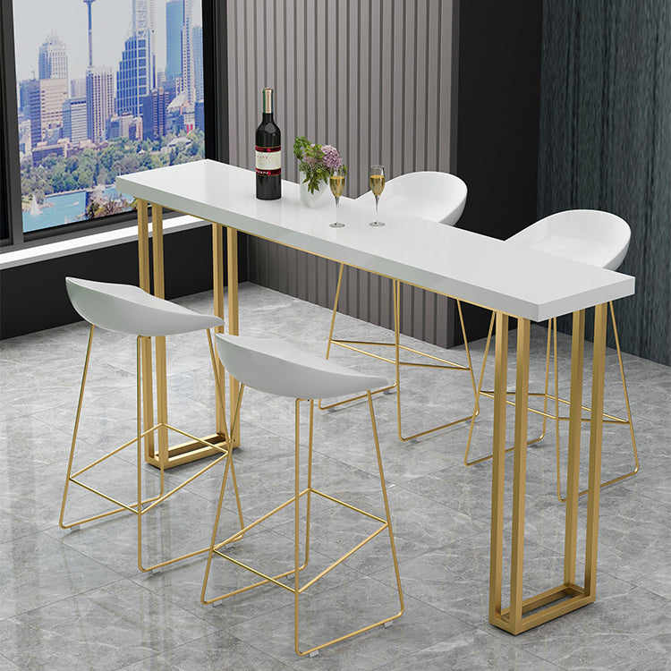 Rectangle Bistro Bar Height Cocktail Table Sled Pub Height Dining Table
