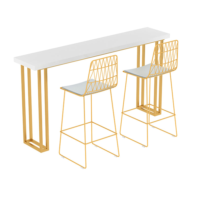 Rectangle Bistro Bar Height Cocktail Table Sled Pub Height Dining Table