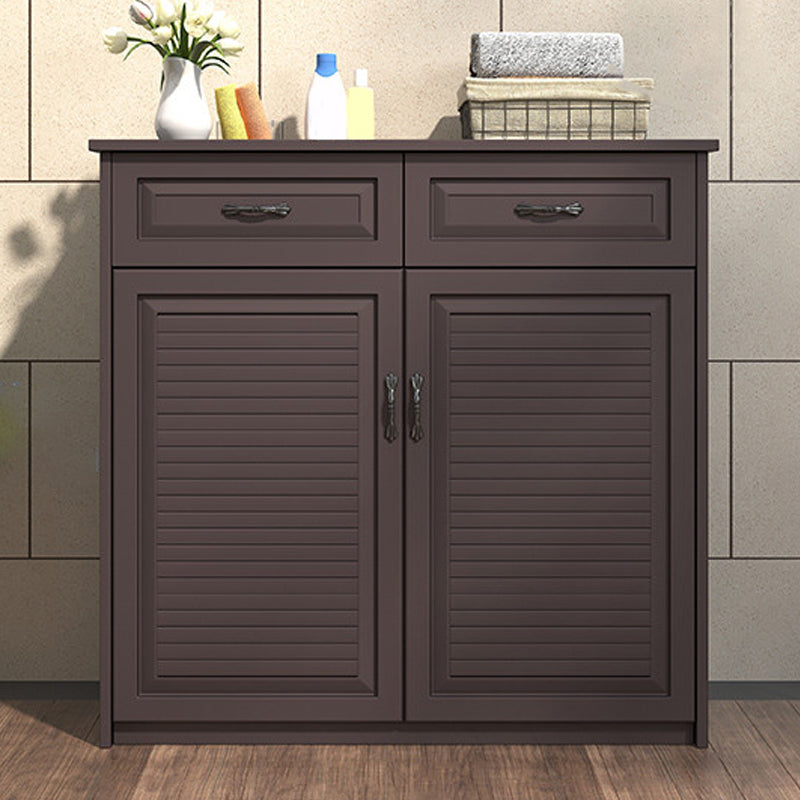 Contemporary Sideboard Table Metal Sideboard with Doors for Kitchen