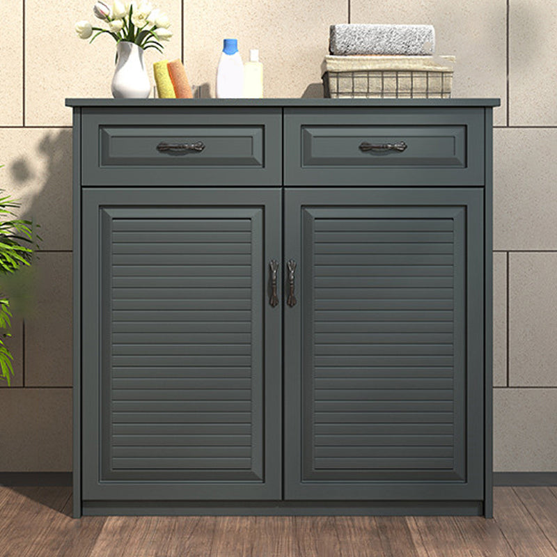 Contemporary Sideboard Table Metal Sideboard with Doors for Kitchen