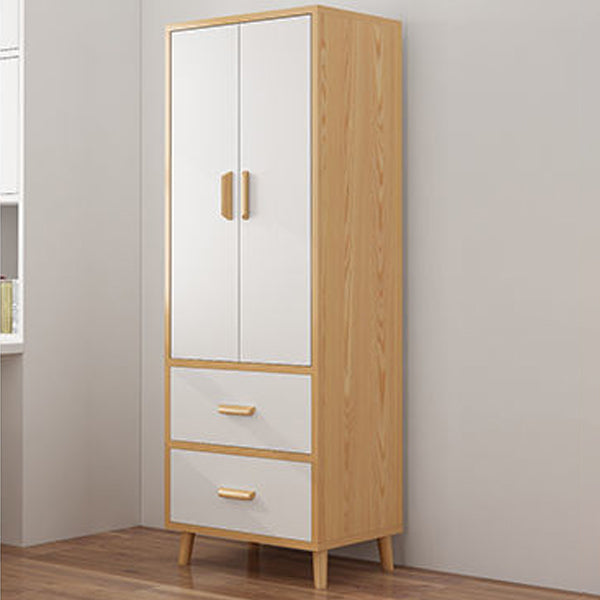 Contemporary Hanging Clothes Rack Solid + Manufactured Wood Kid's Wardrobe