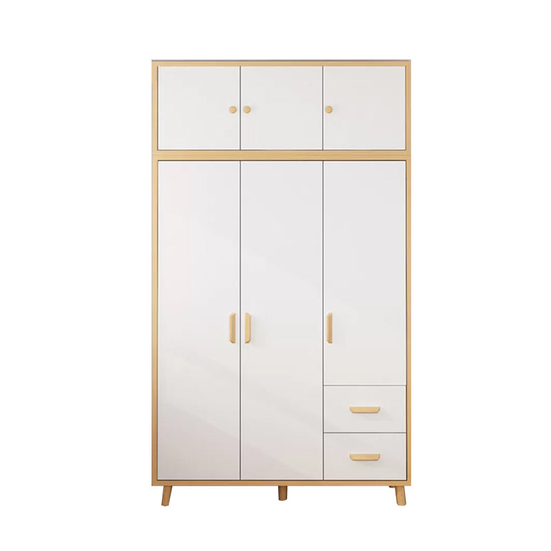 Contemporary Hanging Clothes Rack Solid + Manufactured Wood Kid's Wardrobe