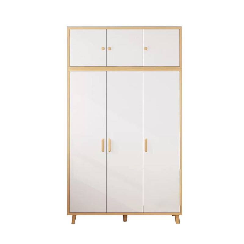 Contemporary Hanging Clothes Rack Solid + Manufactured Wood Kid's Wardrobe