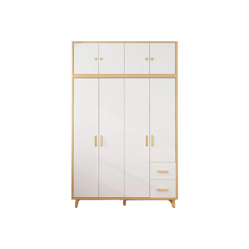 Contemporary Hanging Clothes Rack Solid + Manufactured Wood Kid's Wardrobe