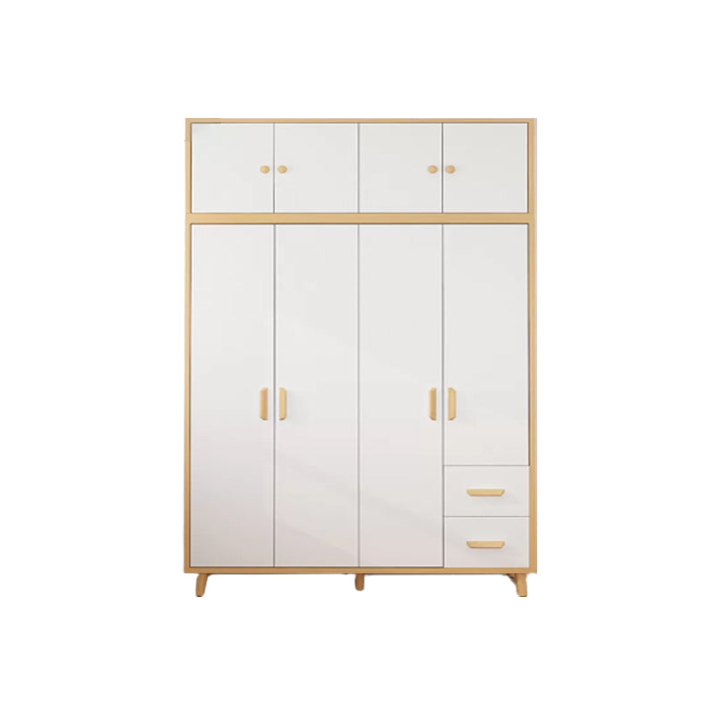 Contemporary Hanging Clothes Rack Solid + Manufactured Wood Kid's Wardrobe