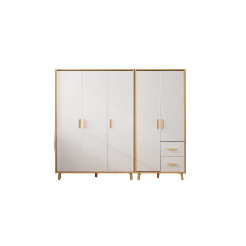 Contemporary Hanging Clothes Rack Solid + Manufactured Wood Kid's Wardrobe