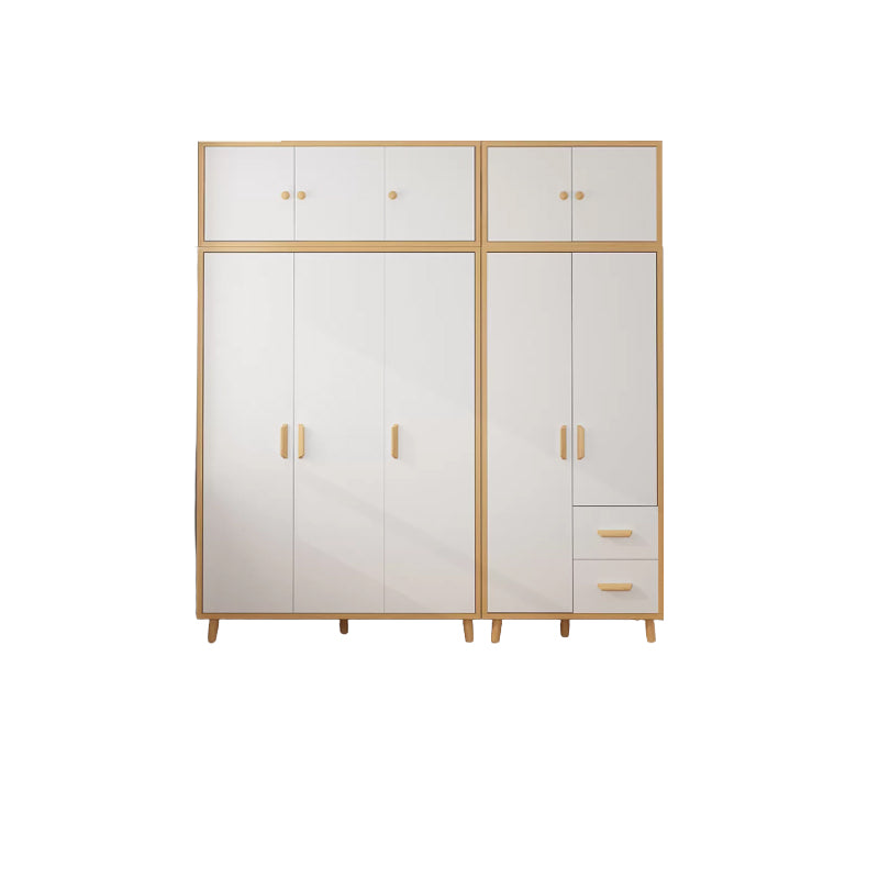 Contemporary Hanging Clothes Rack Solid + Manufactured Wood Kid's Wardrobe