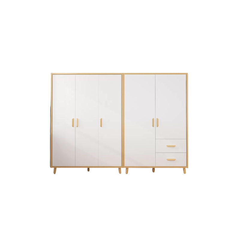 Contemporary Hanging Clothes Rack Solid + Manufactured Wood Kid's Wardrobe