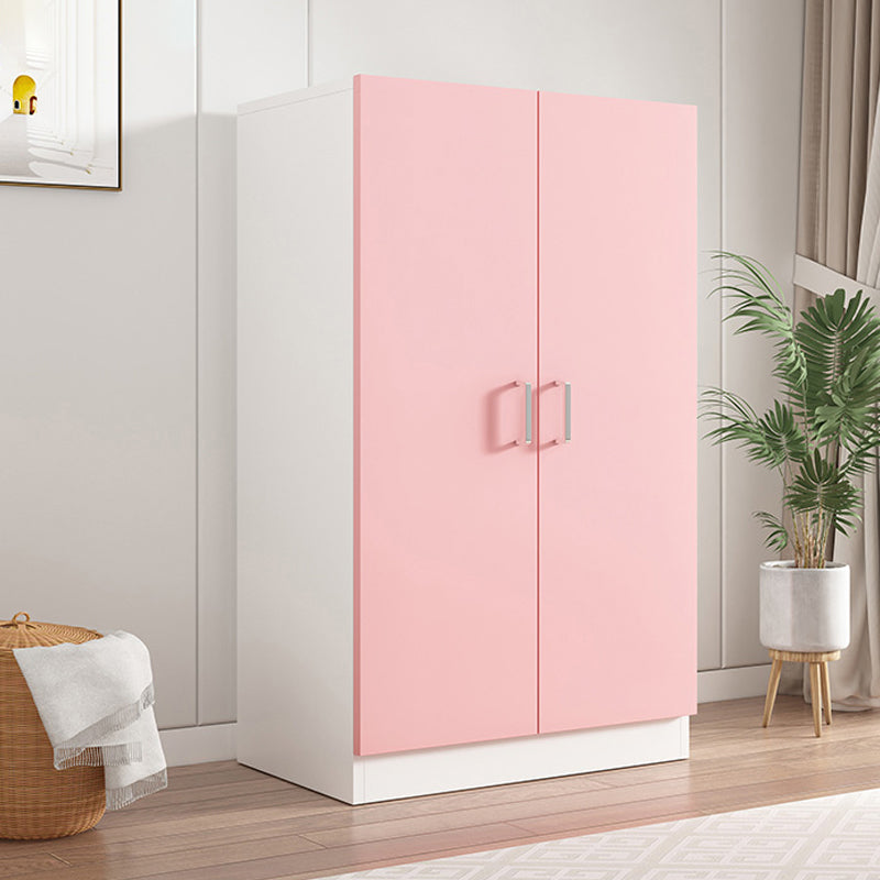 Matte Modern Kids Closet Wooden Glossy Coat Locker with Garment Rod