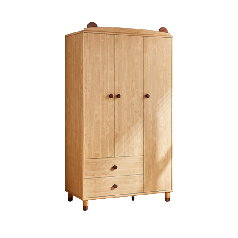 Bear Hanging Clothes Rack Brown Solid Wood Hanging Clothes Rack