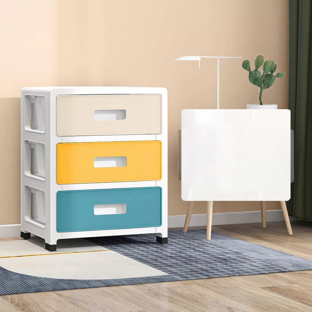 Contemporary Wardrobe Closet Plastic Bedroom Armoire with Drawers