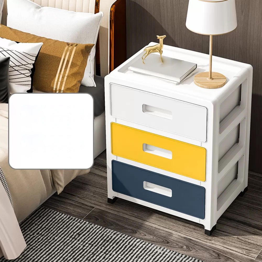 Contemporary Wardrobe Closet Plastic Bedroom Armoire with Drawers