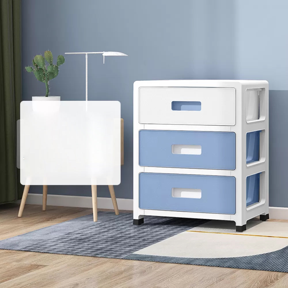 Contemporary Wardrobe Closet Plastic Bedroom Armoire with Drawers