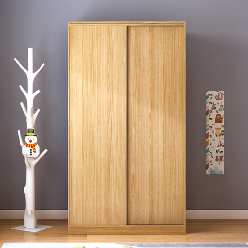 Contemporary Wooden Kid's Wardrobe High Gloss 2-Door Kids Closet