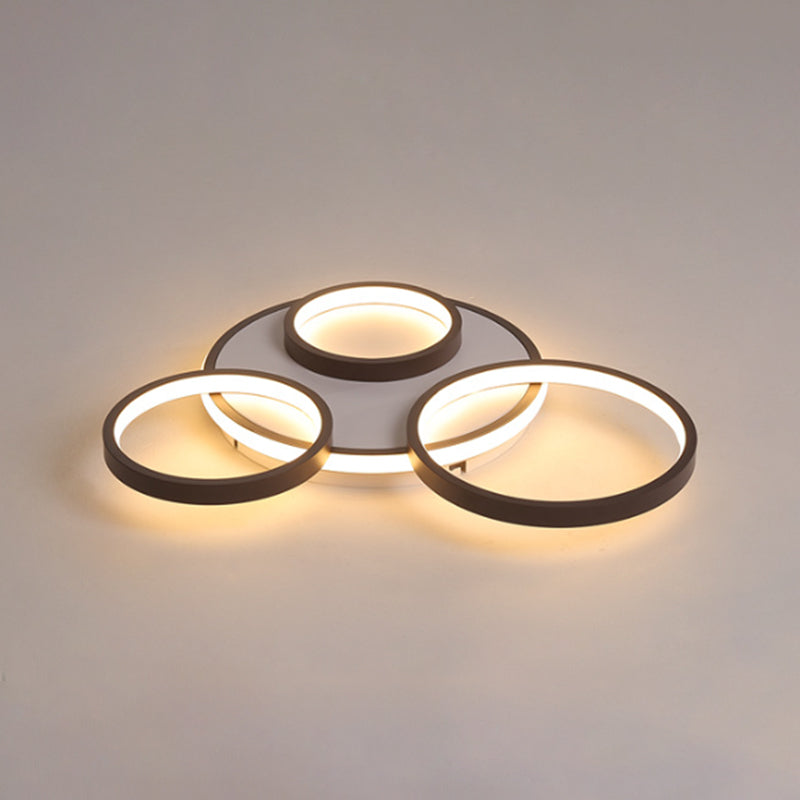 Geometric Pendant Light Fixtures Modern Metal Ceiling Light in Black