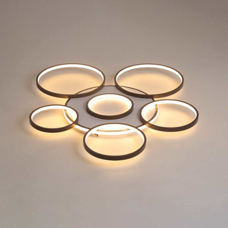 Geometric Pendant Light Fixtures Modern Metal Ceiling Light in Black
