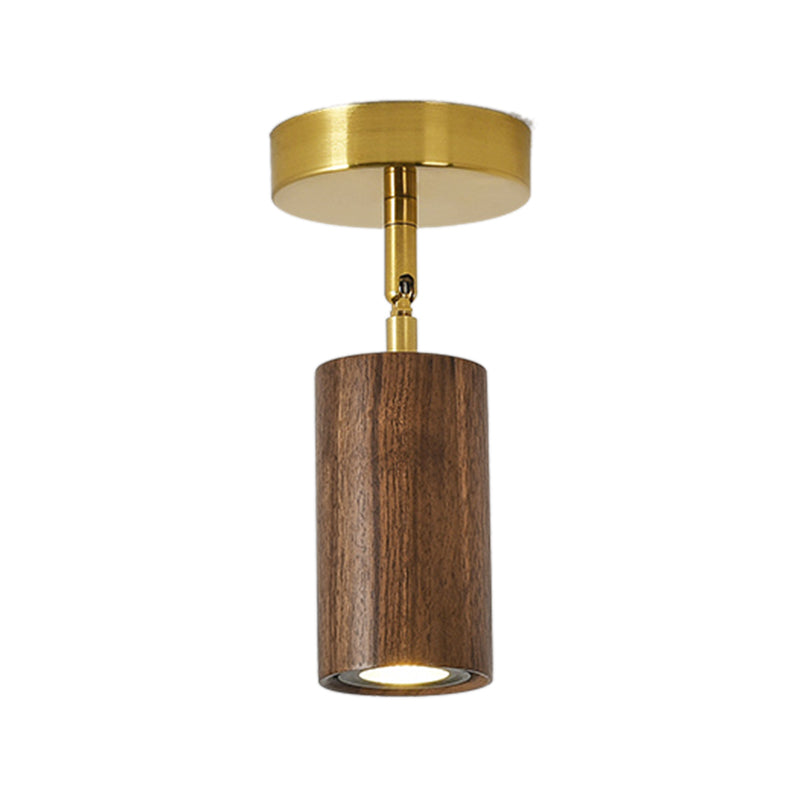 Modern Flush Mount Cylinder Shape Ceiling Light with Metal Shade for Passage