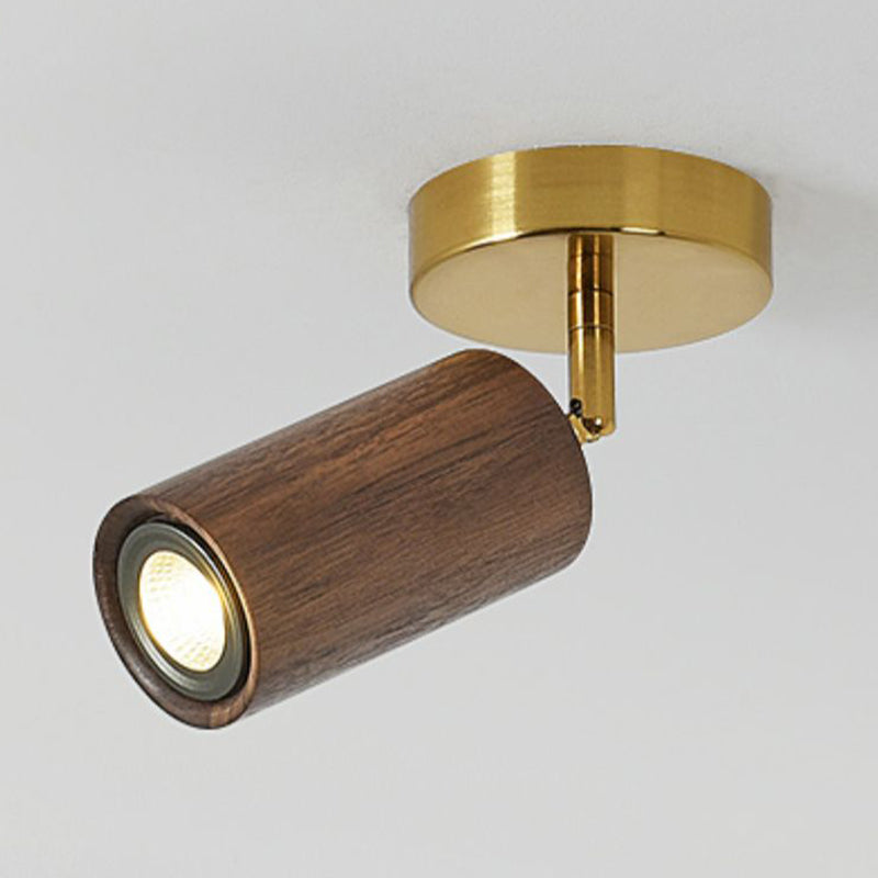 Modern Flush Mount Cylinder Shape Ceiling Light with Metal Shade for Passage