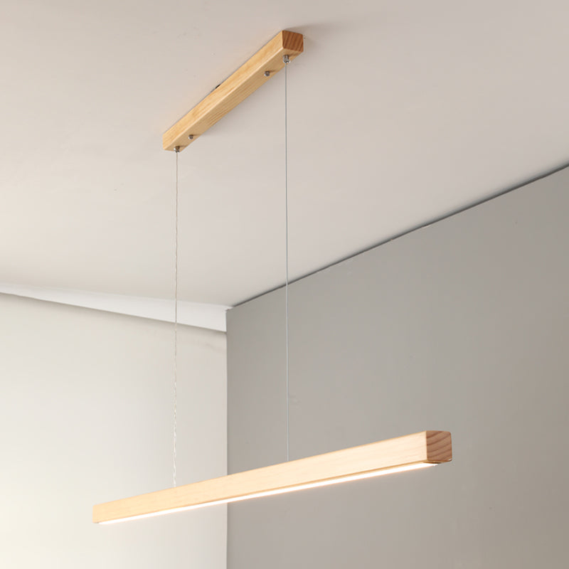 Wooden Island Lamps Modern Acrylic Shade Island Lighting Ideas for Kitchen