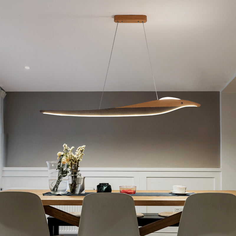 Wooden Hanging Island Lights Modern White Shade Island Lighting Ideas for Kitchen