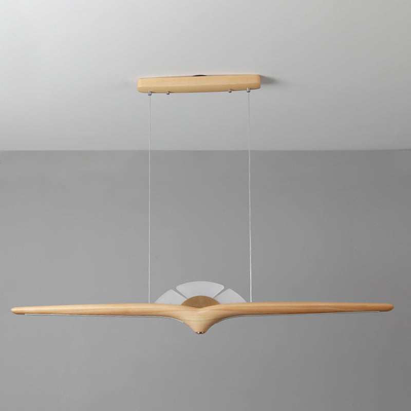 Wooden Hanging Island Lights Modern White Shade Island Lighting Ideas