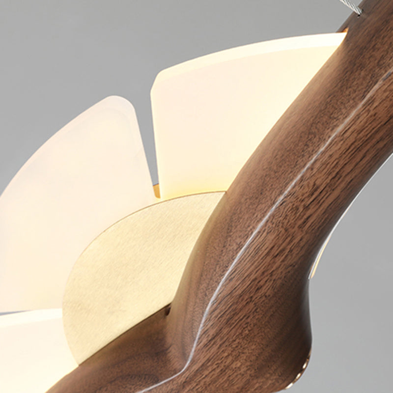Wooden Hanging Island Lights Modern White Shade Island Lighting Ideas