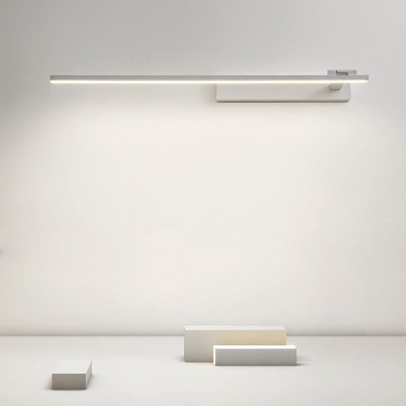 Minimalism Mirror Lamp Streamlined LED Wall Light Fixture for Bathroom