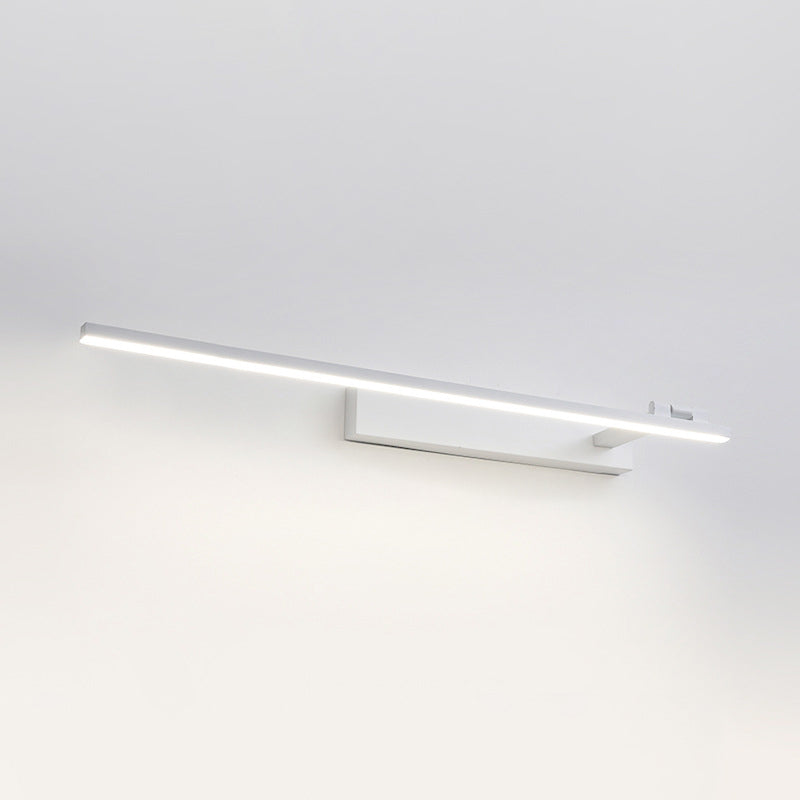 Minimalism Mirror Lamp Streamlined LED Wall Light Fixture for Bathroom