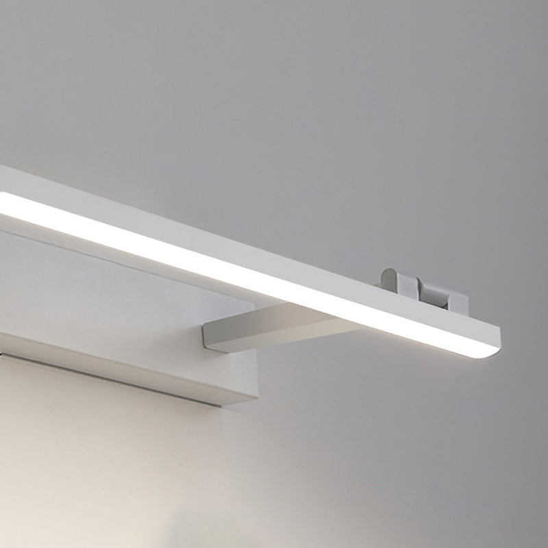 Minimalism Mirror Lamp Streamlined LED Wall Light Fixture for Bathroom